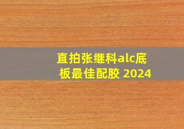 直拍张继科alc底板最佳配胶 2024